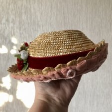 Соломенная шляпка для больших барышень