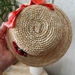 Шляпка из натуральной соломки
