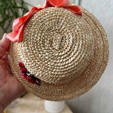 Шляпка из натуральной соломки
