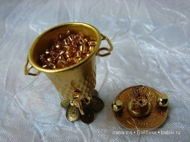 Самоварчик для куклы своими руками - мастер-класс