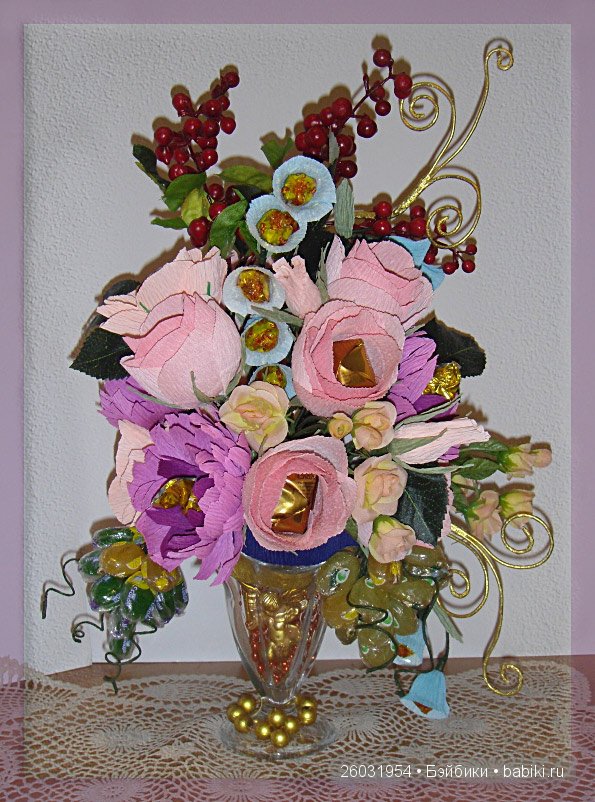 Очень красивые сладкие букеты (фото 9)