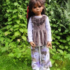 Очень красивый аутфит для кукол Аннетты Химштедт ( Himstedt )