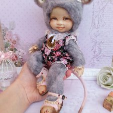 А я... Мышка тедди долл. Автор Губина Нелля