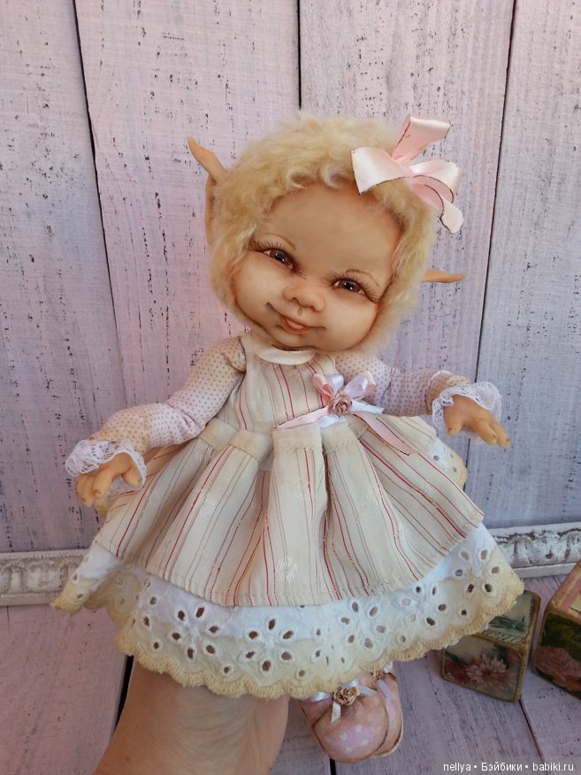 Детка-Эльфик, кукла тедди долл (фото 5)