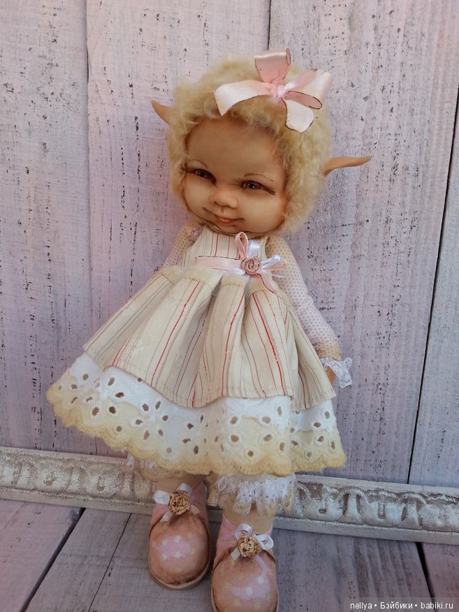 Детка-Эльфик, кукла тедди долл (фото 7)