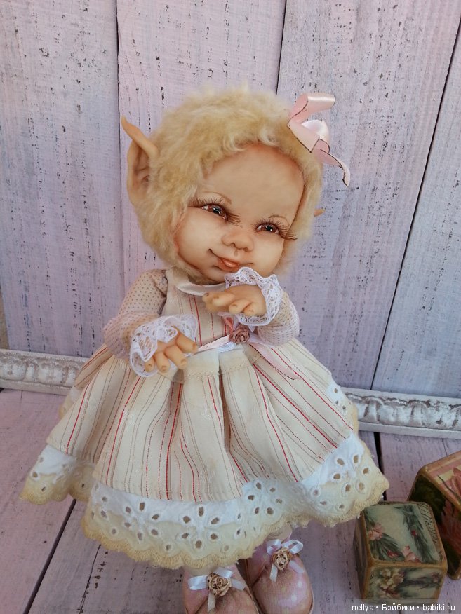 Детка-Эльфик, кукла тедди долл (фото 6)