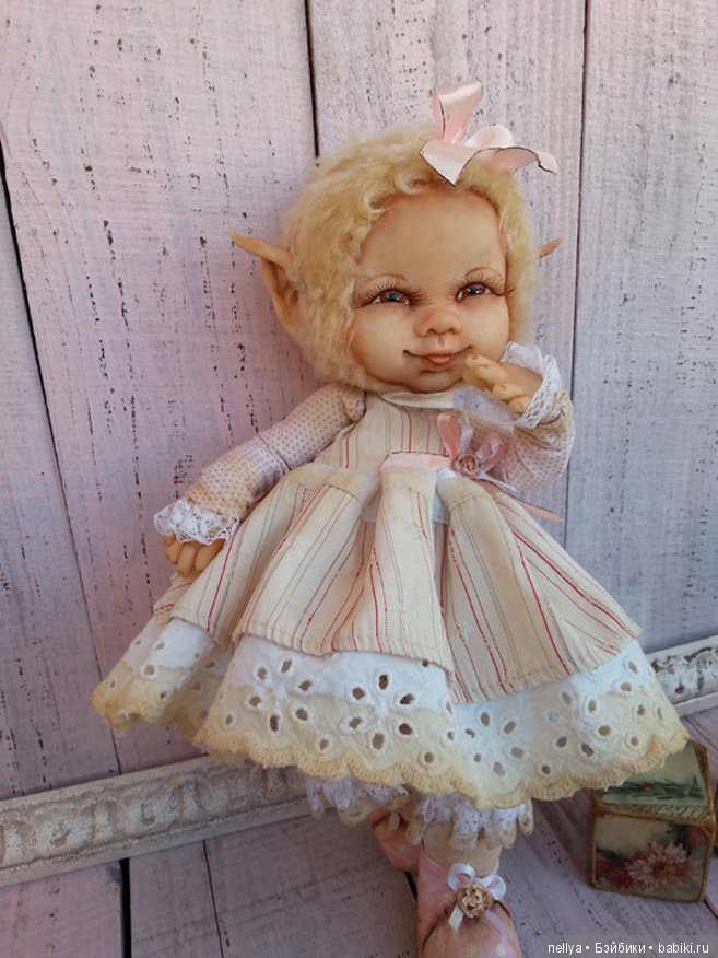 Детка-Эльфик, кукла тедди долл (фото 8)