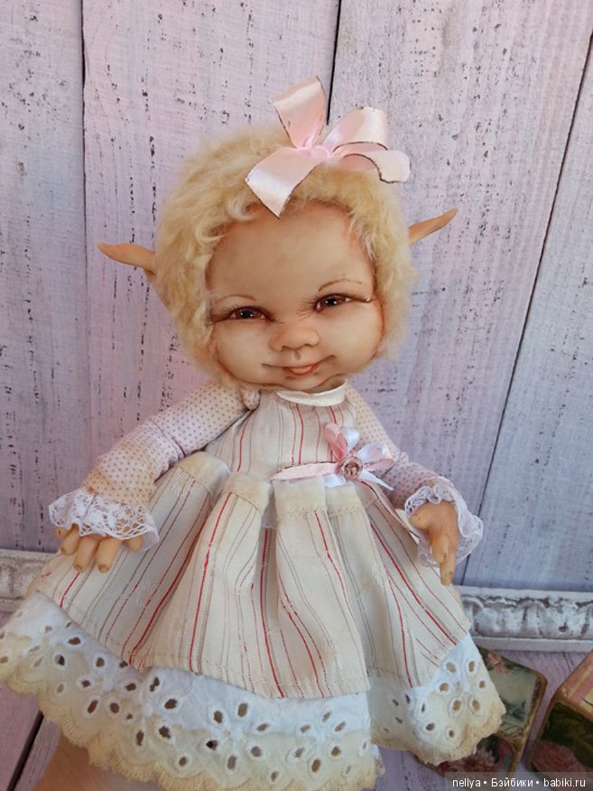 Детка-Эльфик, кукла тедди долл (фото 3)