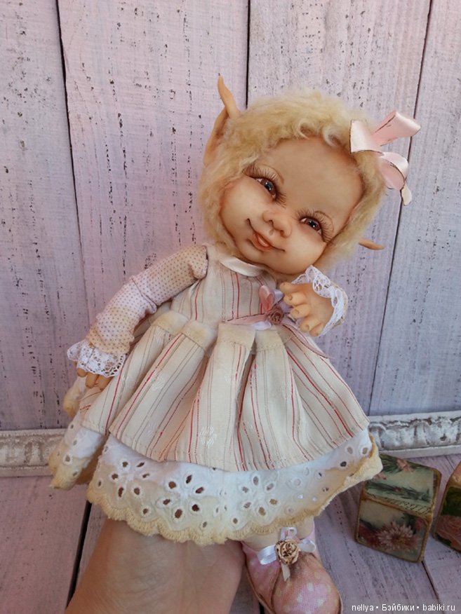 Детка-Эльфик, кукла тедди долл (фото 4)