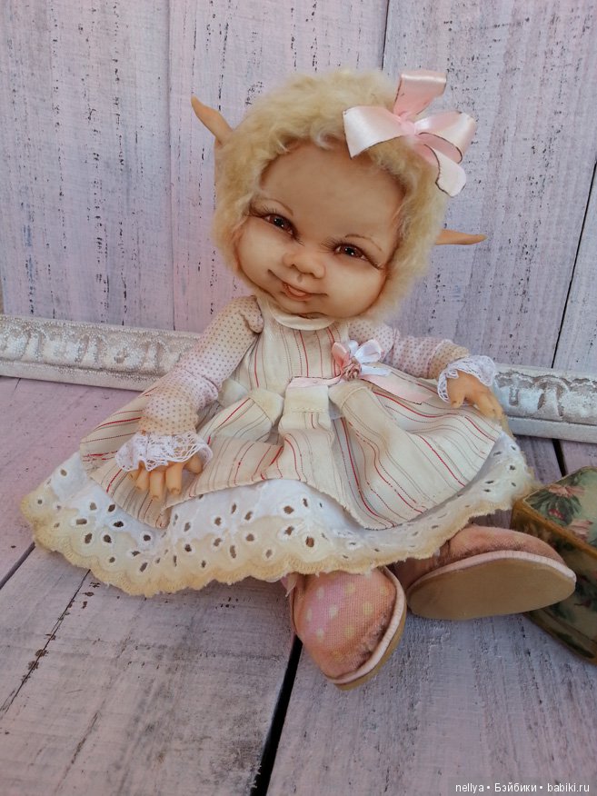 Детка-Эльфик, кукла тедди долл (фото 2)