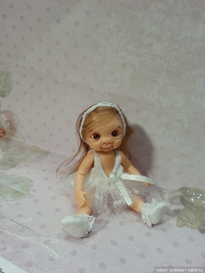 Балеринка. Мини кукла — Авторские миниатюрные куклы: лепка (фото 5)