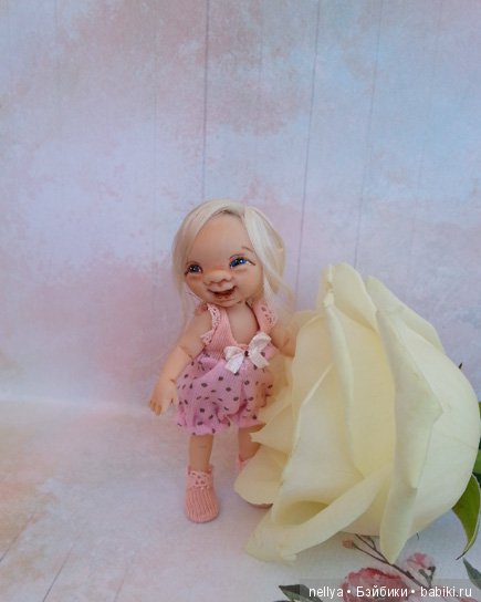 Розочка. Мини кукла — Авторские миниатюрные куклы: лепка (фото 6)