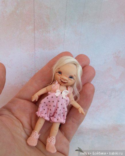 Розочка. Мини кукла — Авторские миниатюрные куклы: лепка (фото 7)