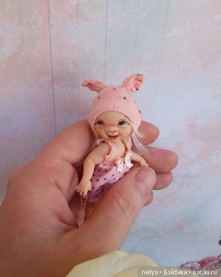 Розочка. Мини кукла — Авторские миниатюрные куклы: лепка (фото 5)