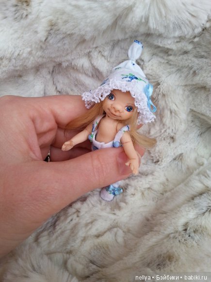 Малюточка. Мини кукла — Авторские миниатюрные куклы: лепка (фото 3)