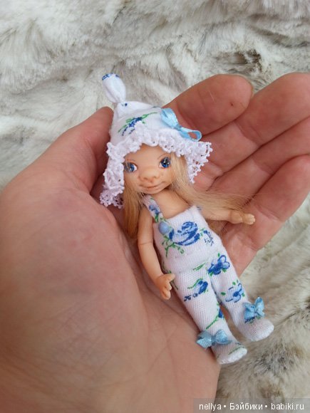 Малюточка. Мини кукла — Авторские миниатюрные куклы: лепка (фото 2)