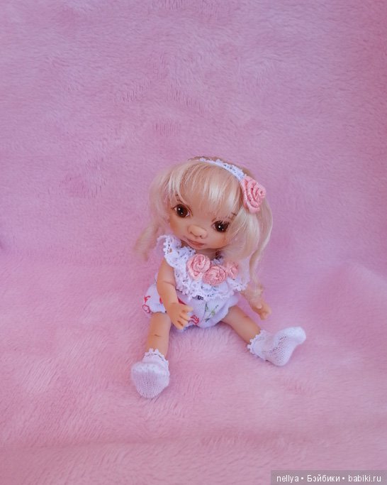 Полиночка. Мини кукла — Авторские миниатюрные куклы: лепка (фото 4)