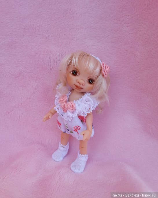 Полиночка. Мини кукла — Авторские миниатюрные куклы: лепка (фото 2)