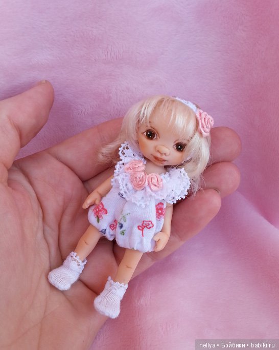Полиночка. Мини кукла — Авторские миниатюрные куклы: лепка (фото 5)