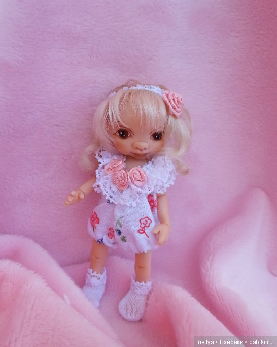 Полиночка. Мини кукла — Авторские миниатюрные куклы: лепка (фото 3)