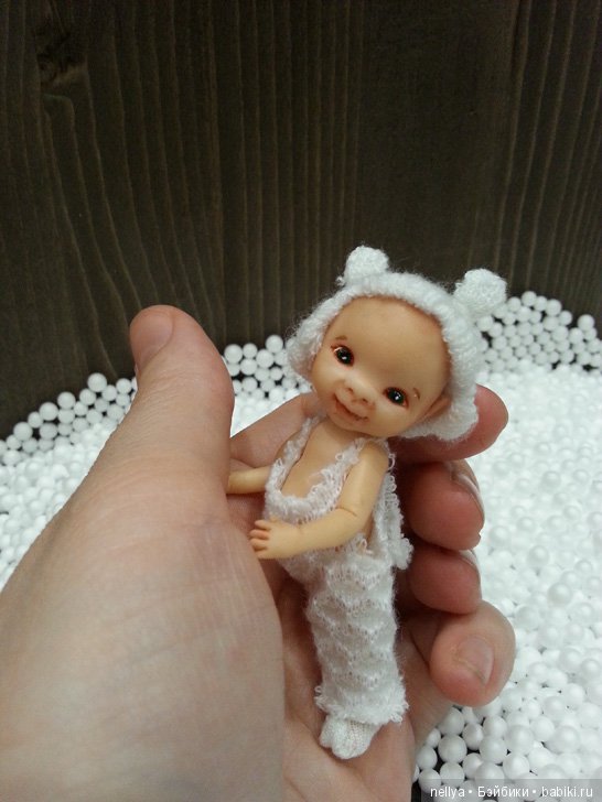 Пузырик. Мини кукла — Авторские миниатюрные куклы: лепка (фото 4)