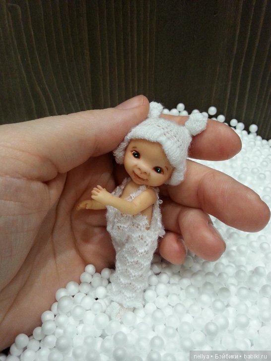 Пузырик. Мини кукла — Авторские миниатюрные куклы: лепка (фото 2)