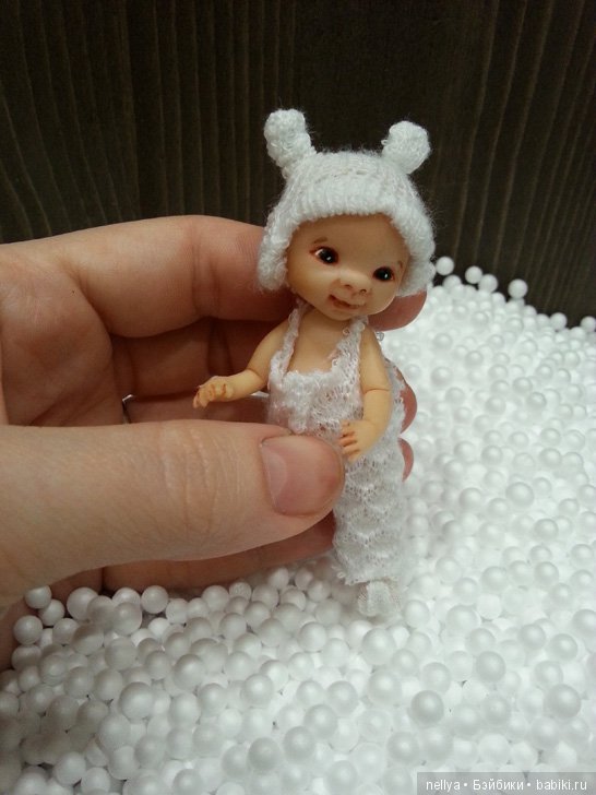 Пузырик. Мини кукла — Авторские миниатюрные куклы: лепка