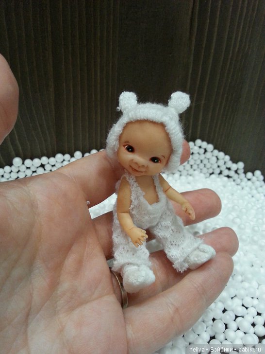 Пузырик. Мини кукла — Авторские миниатюрные куклы: лепка (фото 3)