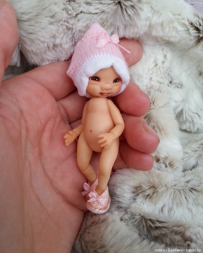 Авторская мини кукла урчной работы Тося (фото 7)