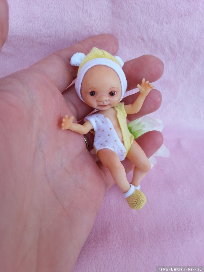 Маленькое солнышко. Мини кукла ручной работы (фото 2)