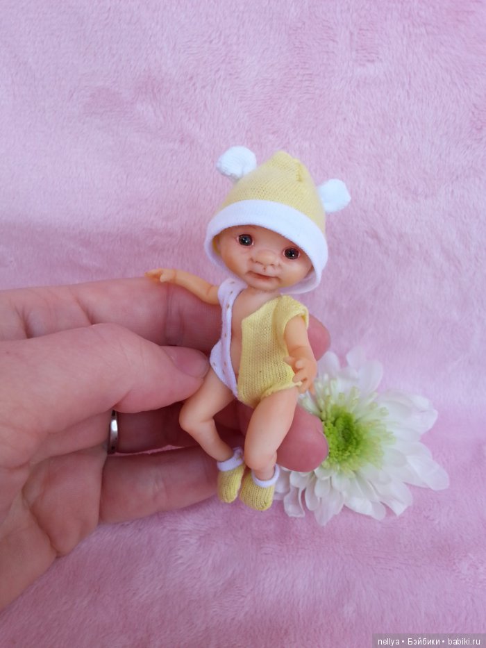 Маленькое солнышко. Мини кукла ручной работы (фото 7)