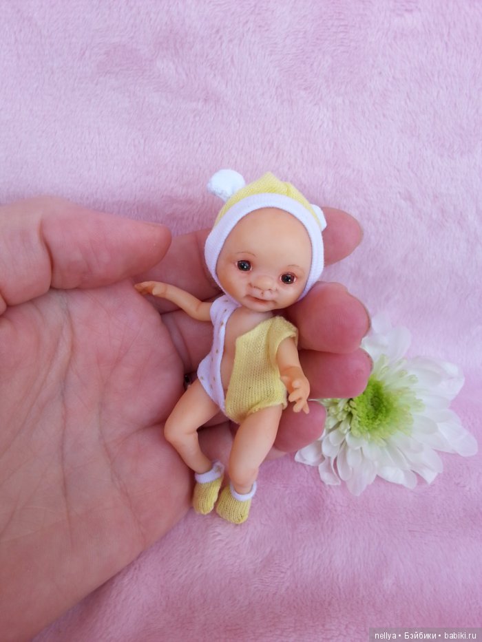 Маленькое солнышко. Мини кукла ручной работы (фото 5)