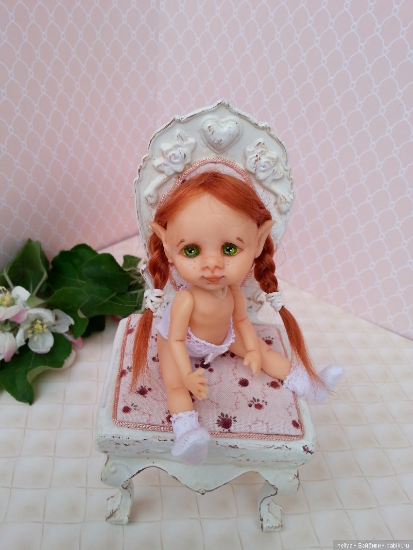 Мини кукла Веснушка — Авторские миниатюрные куклы: лепка (фото 6)