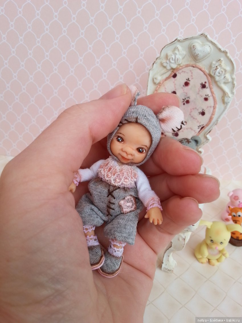 Мышультик — Авторские миниатюрные куклы: лепка (фото 9)