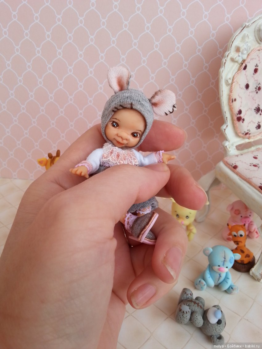 Мышультик — Авторские миниатюрные куклы: лепка (фото 6)