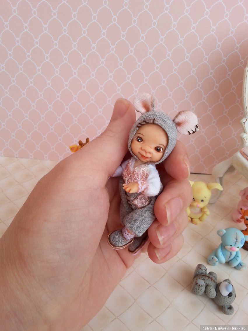 Мышультик — Авторские миниатюрные куклы: лепка (фото 4)