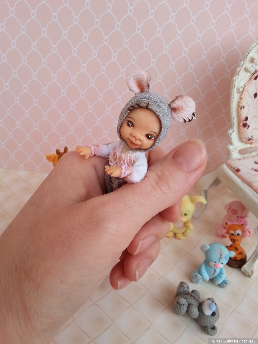 Мышультик — Авторские миниатюрные куклы: лепка (фото 2)