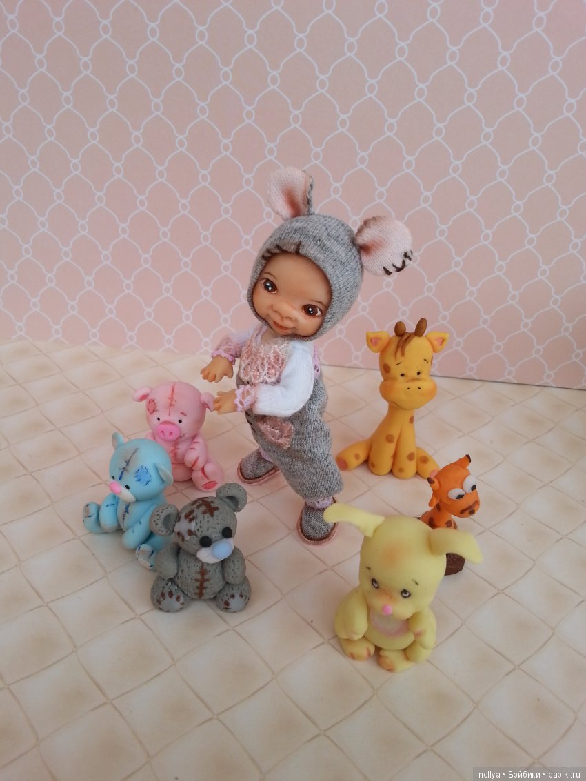 Мышультик — Авторские миниатюрные куклы: лепка (фото 10)