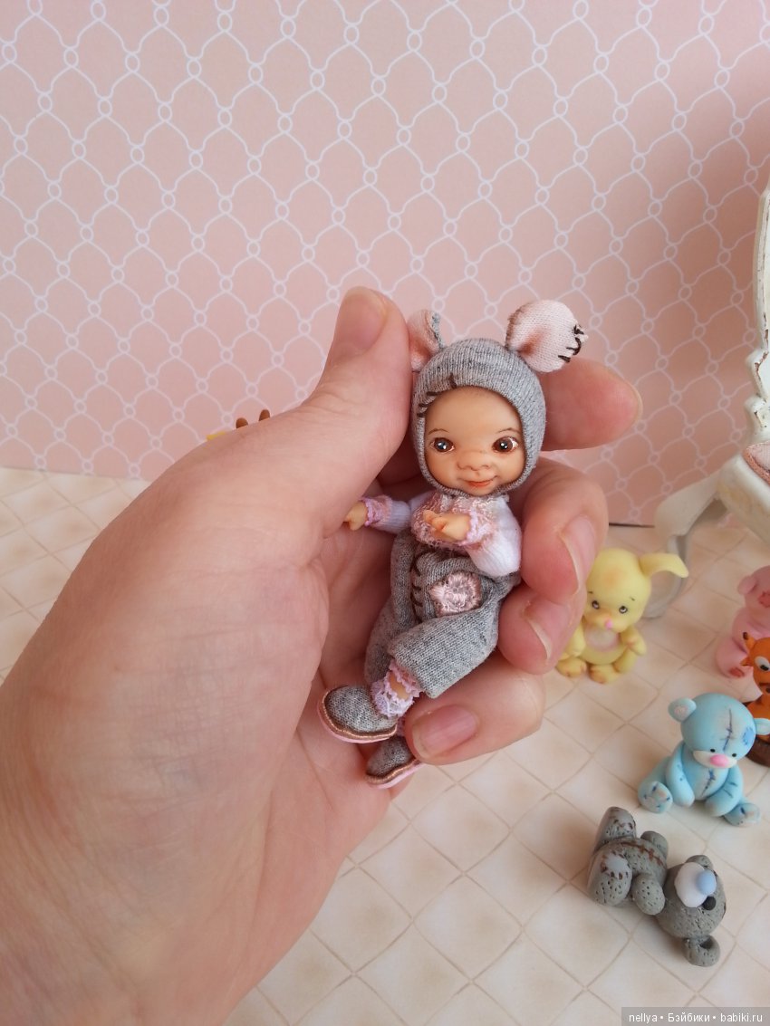 Мышультик — Авторские миниатюрные куклы: лепка (фото 5)