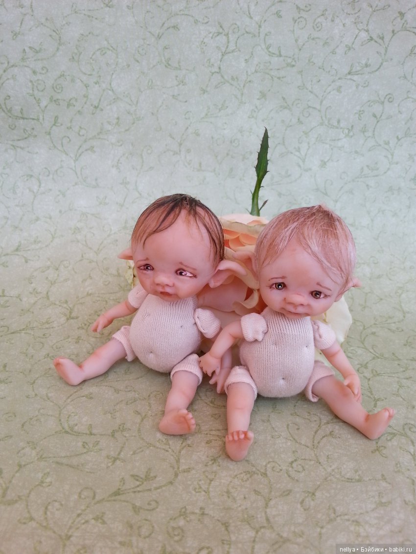 Малыши эльфики — Авторские миниатюрные куклы: лепка