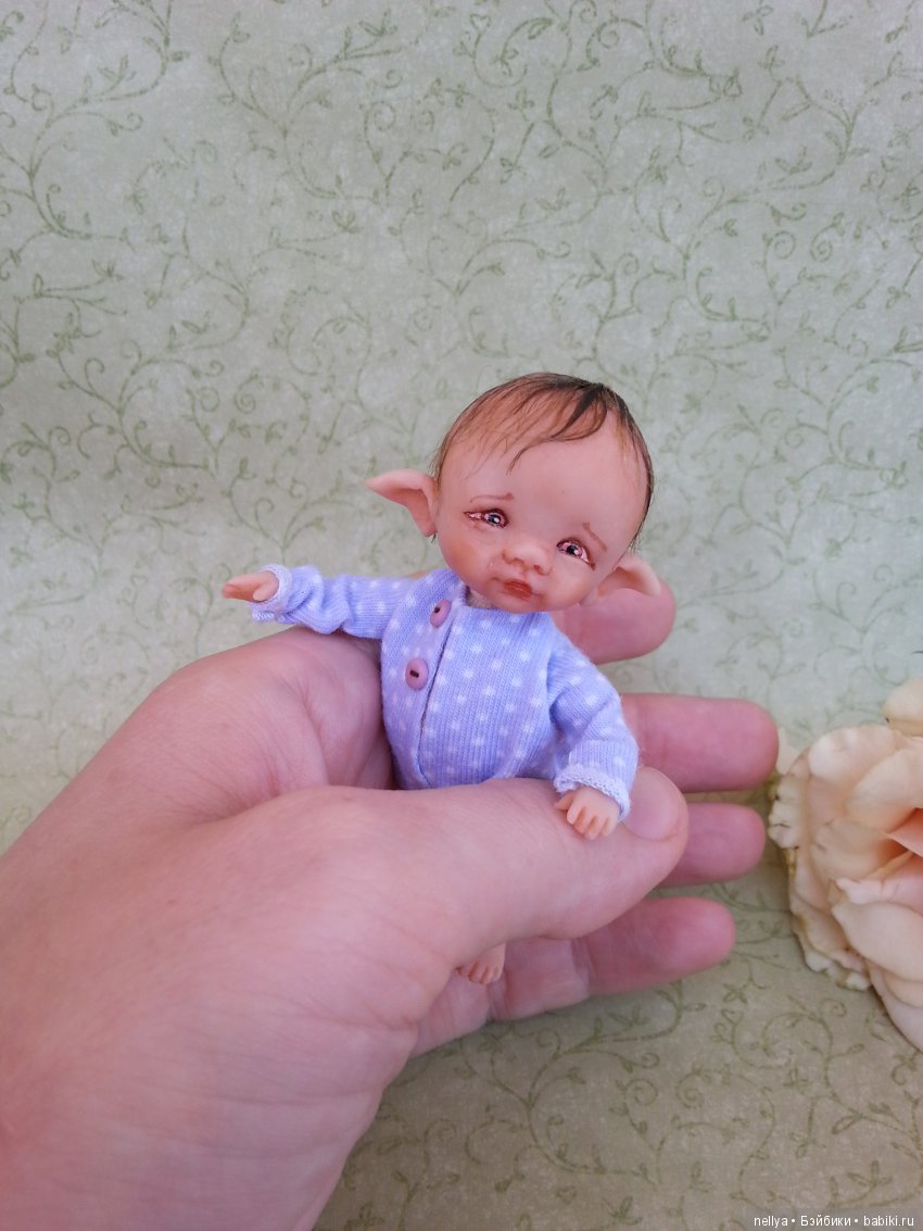 Малыши эльфики — Авторские миниатюрные куклы: лепка (фото 10)