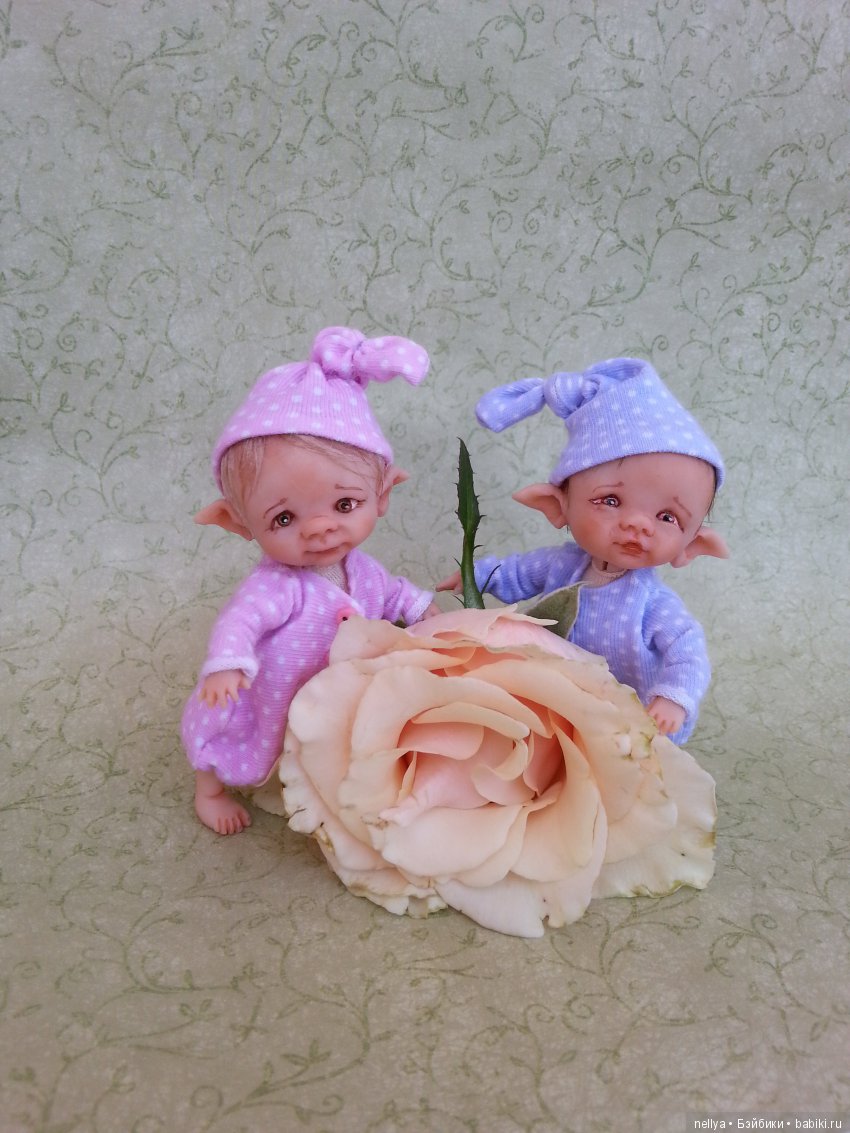 Малыши эльфики — Авторские миниатюрные куклы: лепка