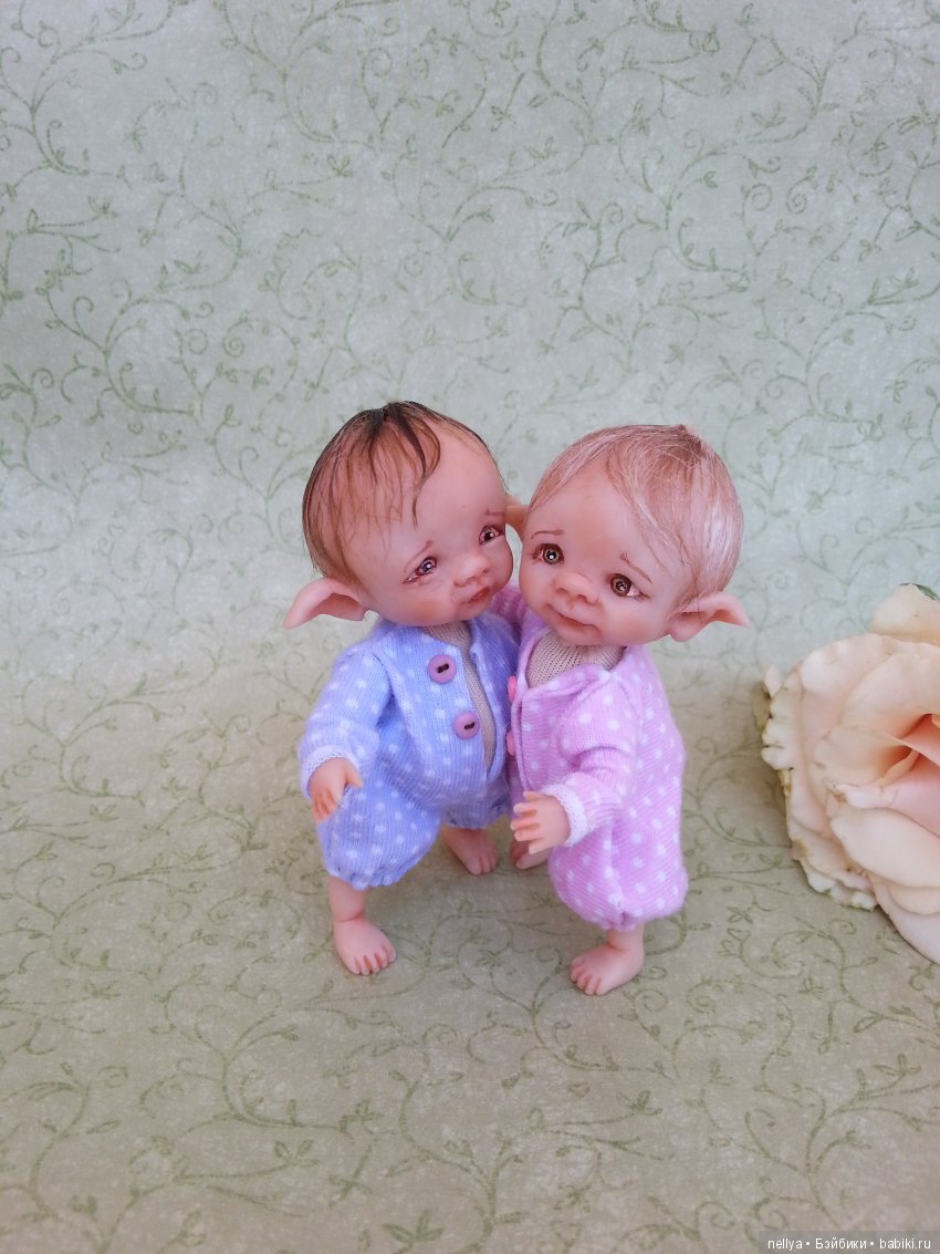 Малыши эльфики — Авторские миниатюрные куклы: лепка