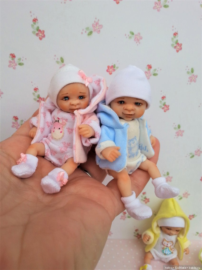 Новые кнопочки 7 см — Авторские миниатюрные куклы: лепка (фото 2)