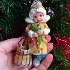Ватная игрушка Емеля. Ватная игрушка Емеля.