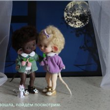 Мышки-малышки и Луна. Или однажды вечером