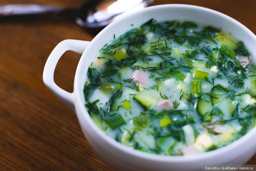 Скромная окрошка на кефире с колбасой (фото 6)