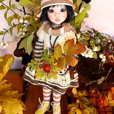 Осенняя фотосессия. Лариса. Светло розовая.