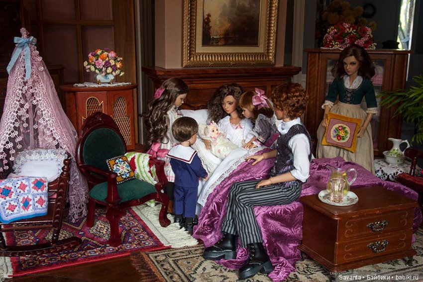 Кукольная семья. Куклы сестёр Марты и Мэриэнн (фото 3)