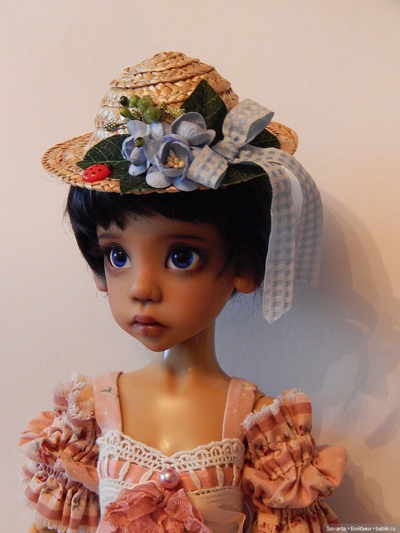 Хоуп и соломенная шляпка — Куклы Kaye Wiggs (Кайе Виггс): авторские BJD (БЖД) (фото 3)